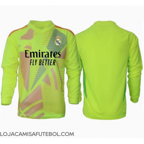 Camisa de Futebol Real Madrid Goleiro Equipamento Alternativo 2024-25 Manga Comprida